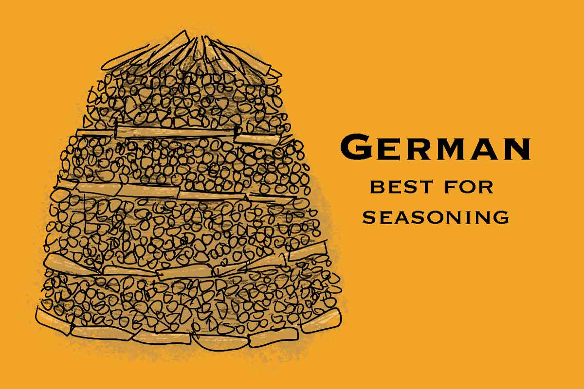 How to stack firewood with the German stacking method