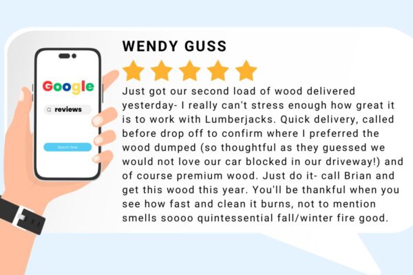 A positive review for Lumberjacks from Wendy Guss
