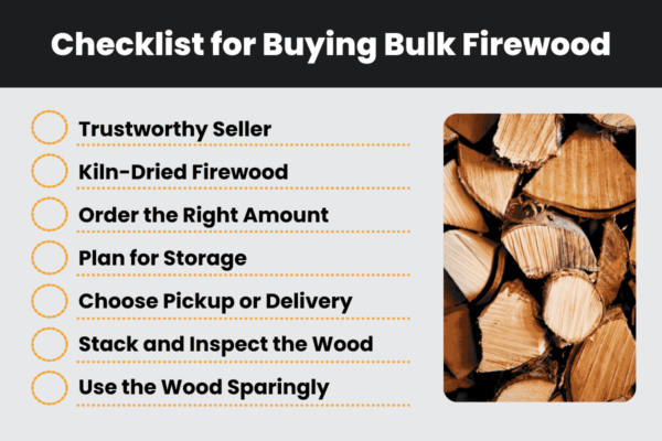 A checklist of steps to take when purchasing bulk firewood for sale near me