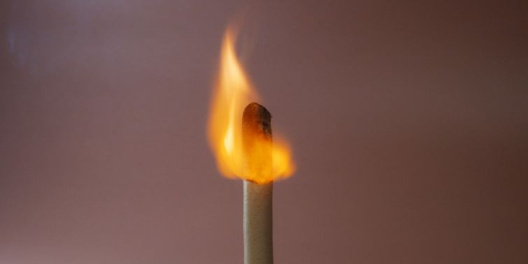 Match for starting fire